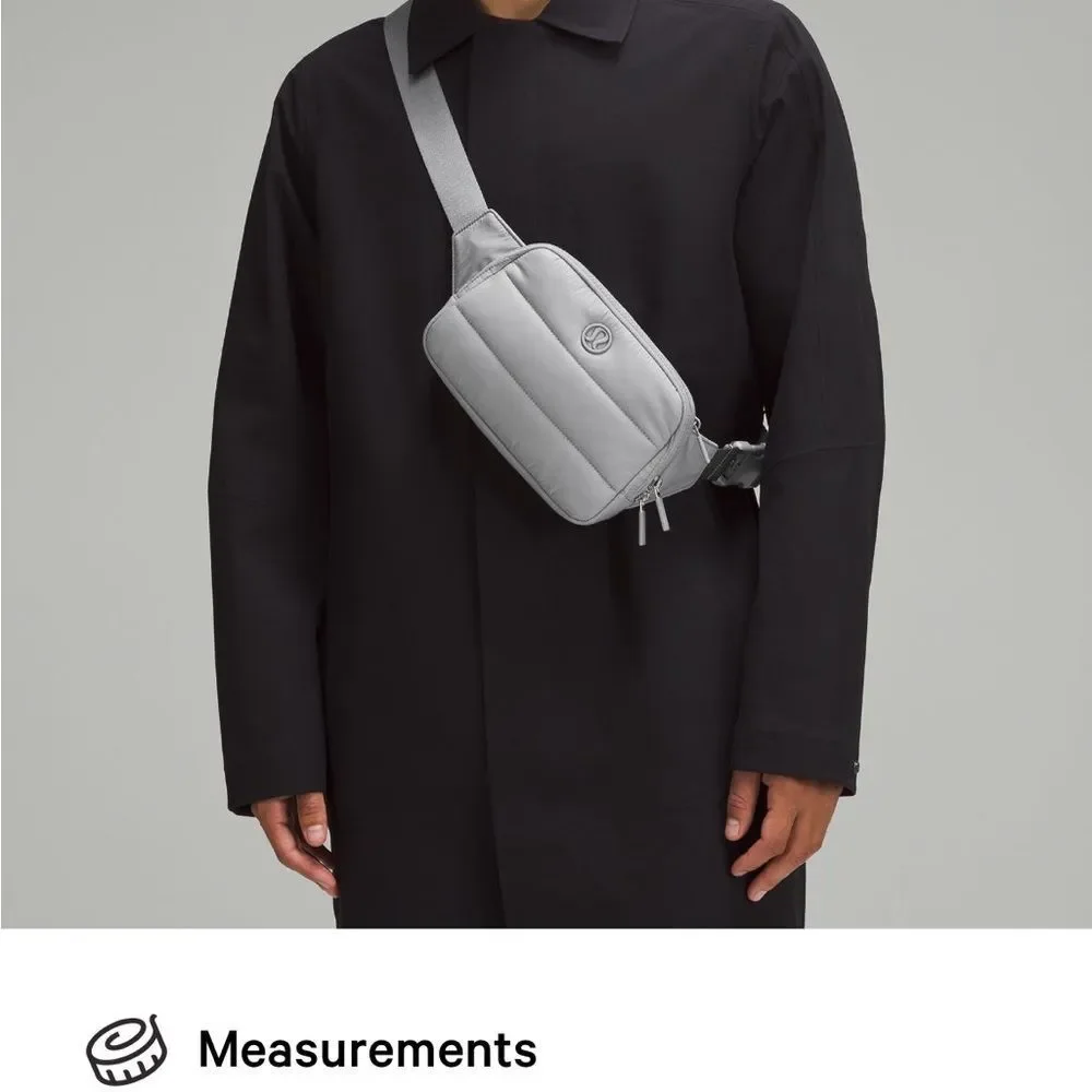 Lululemon Wunder Puff Everywhere Belt Bag 1L in Black SADDLE BAG FANNY PACK NWT - Picture 8 of 11